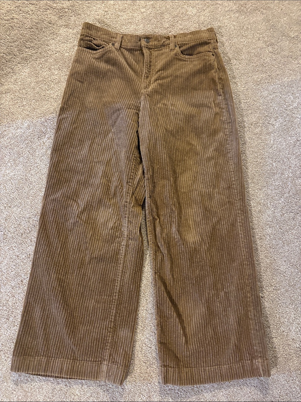 Lands End - Women’s Wide-Leg Corduroy Pants in Brown